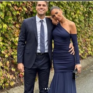 ZARA ZW COLLECTION ASYMMETRIC MIDI DRESS